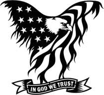 American Flag Black And White PNG