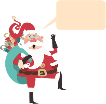 Santa Bubble PNG