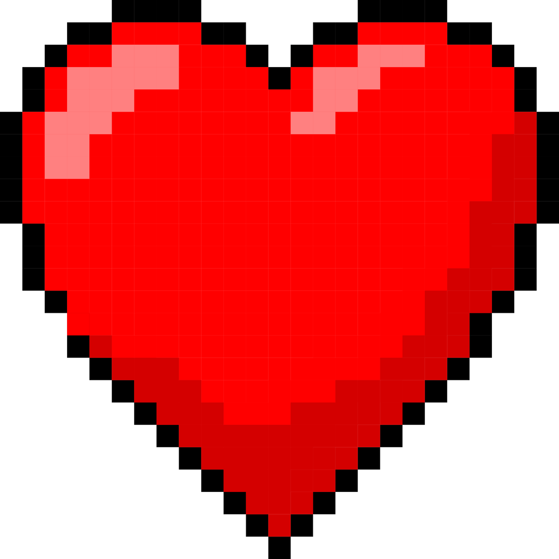 Minecraft Heart PNG