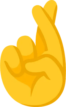 Fingers Crossed Emoji PNG