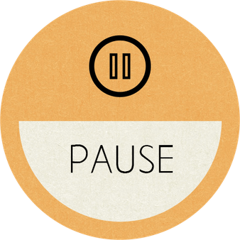 Yellow Pause Button PNG