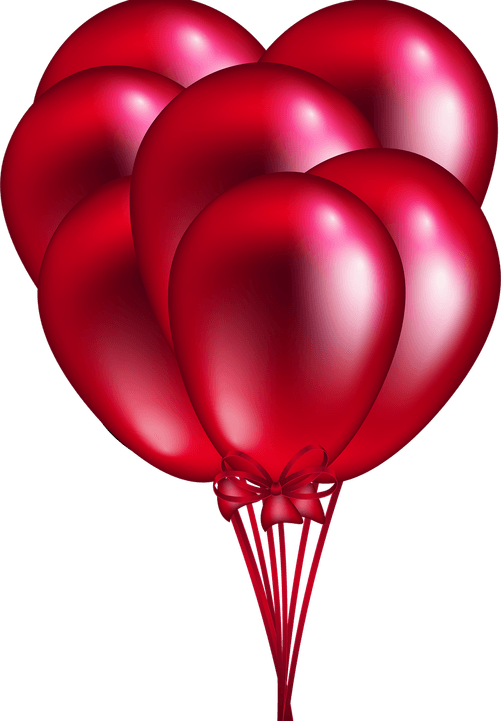 Red Balloons PNG