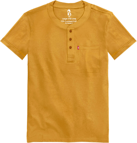Henley Collar T Shirt PNG