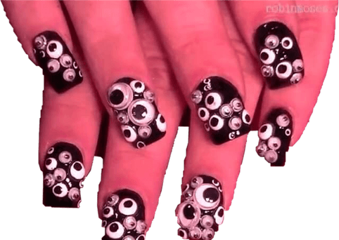 Halloween Nail Stickers PNG