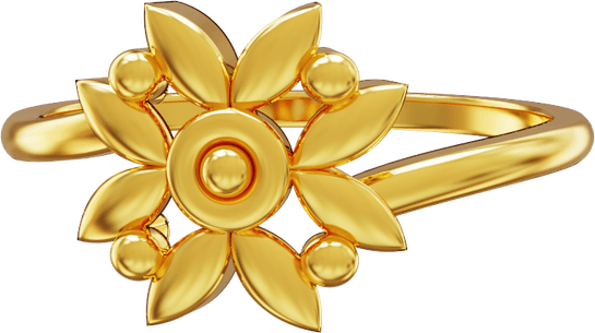 Golden Flower PNG