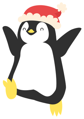 Penguin Christmas PNG