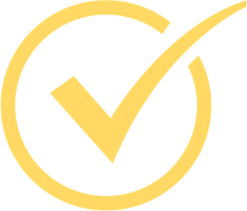 Golden Check Mark PNG