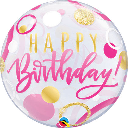 Pink And Silver Balloon PNG