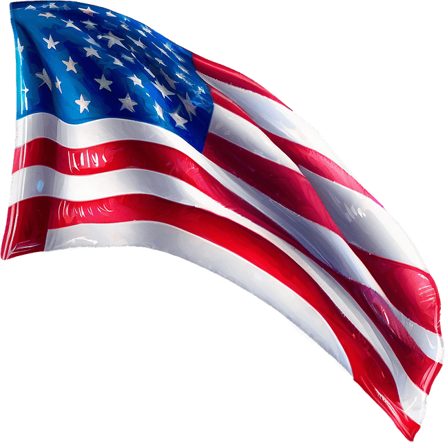 Faded American Flag PNG