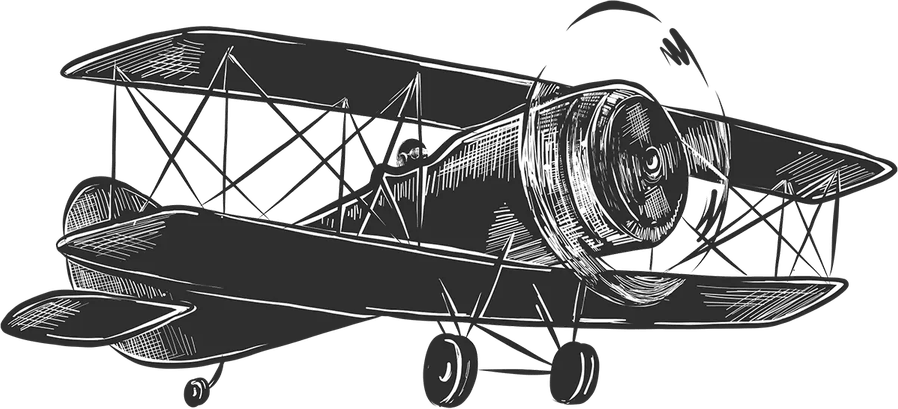 Vintage Airplane PNG