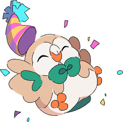 Rowlet Pokemon PNG