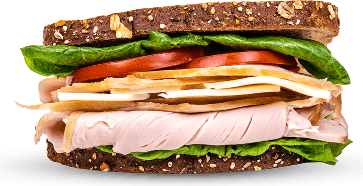 Honey Turkey Cheese Sandwich Nyc Style PNG