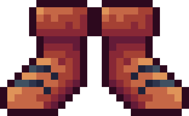 Boot Pixel Art PNG