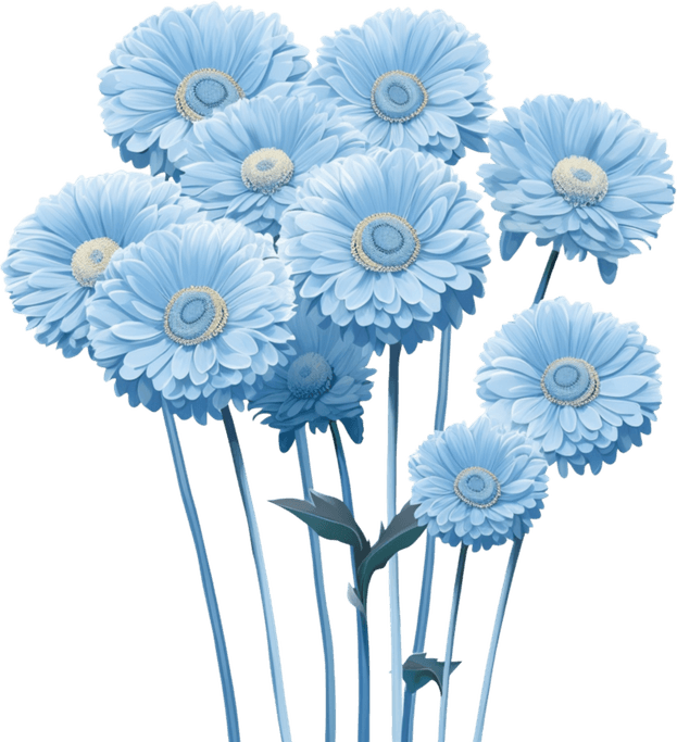 Marguerite Blue PNG