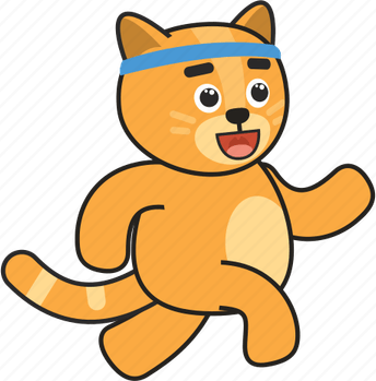 Running Cat PNG