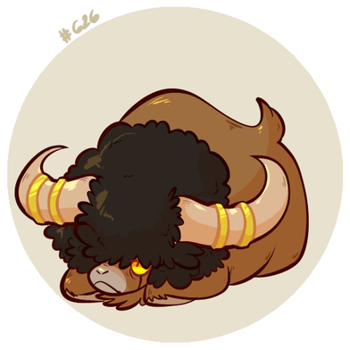 Bouffalant Pokemon PNG