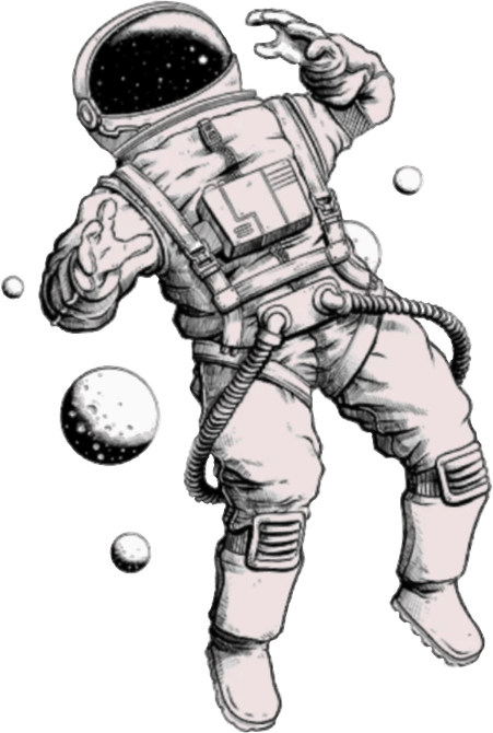 Astronaut Aesthetic Theme PNG