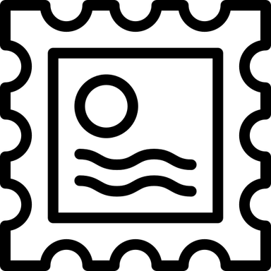 Post Stamp Border PNG