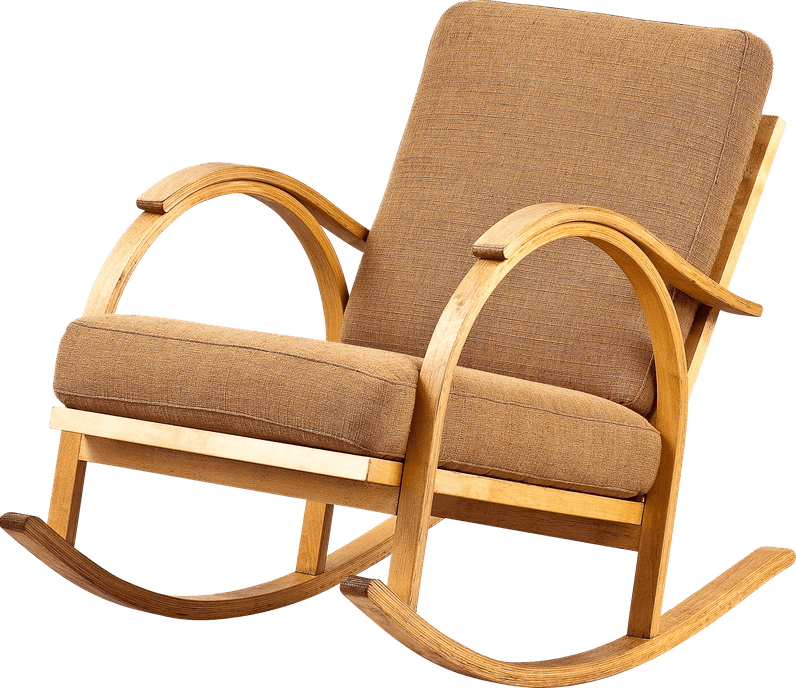 Armchair Brown Fabric PNG