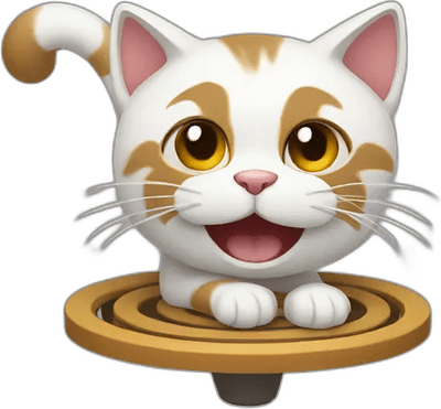 Spinning Cat PNG