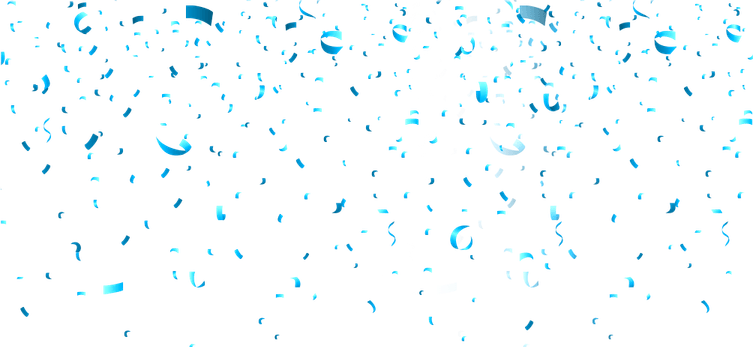 Blue Confetti PNG