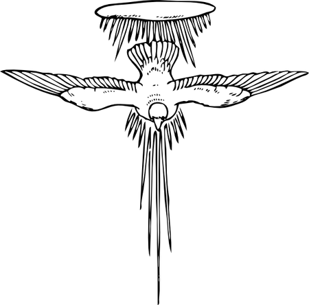 Holy Spirit Fire Dove PNG