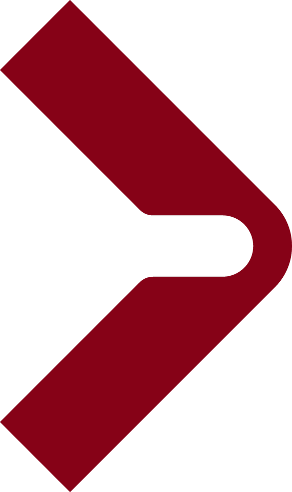 Bending Red Arrow PNG