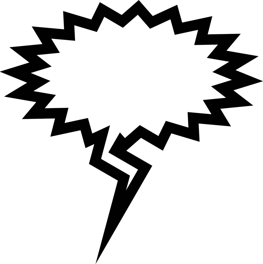 Jagged Speech Bubble PNG
