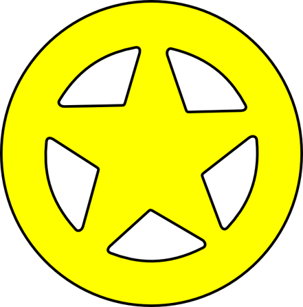 Distressed Star PNG