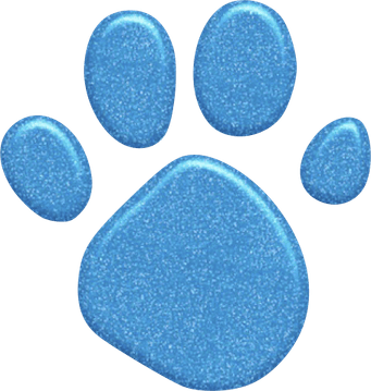 Blues Clues Paw Print PNG