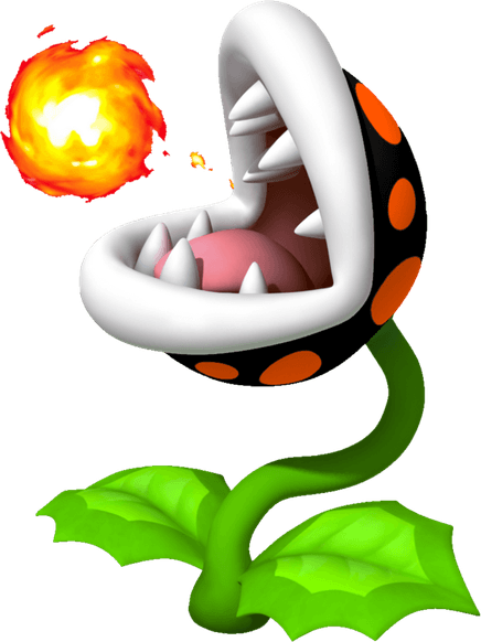 Fire Plant Mario PNG