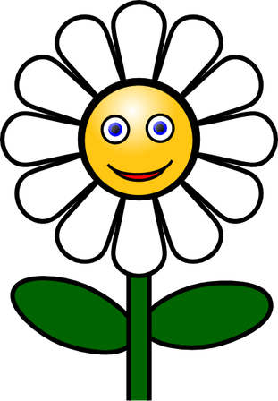 Smiley Face Flower PNG