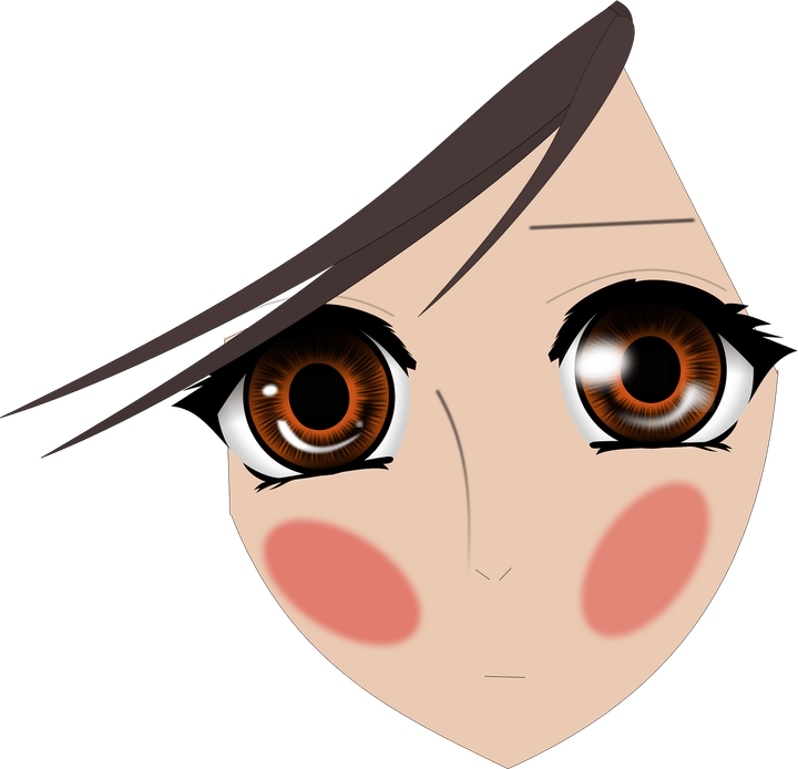 Anime Eyes Girl PNG