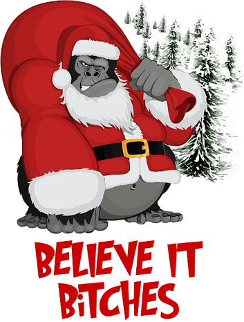 Black Father Christmas PNG