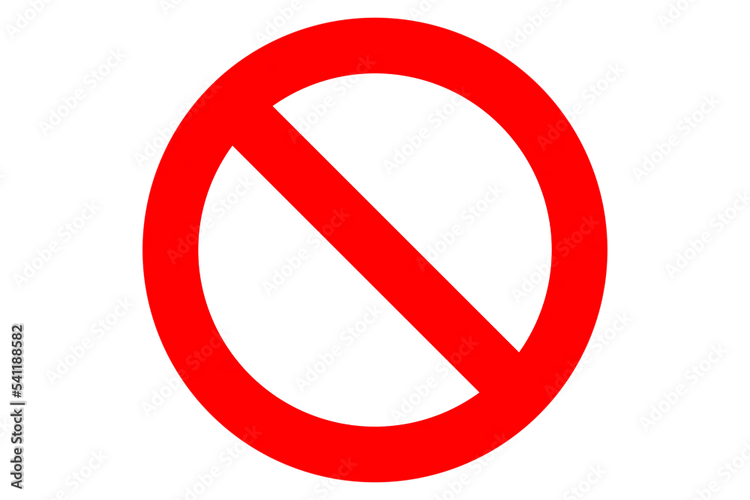 Not Allowed Red Circle PNG