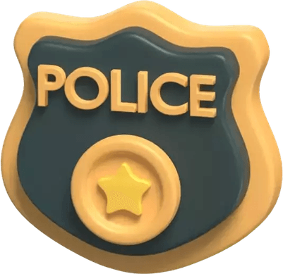 Police Star PNG