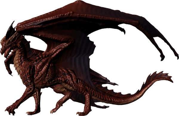 Ancient Red Dragon PNG