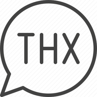 Thank You Speech Bubble PNG