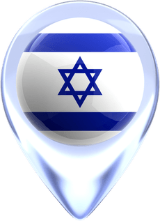 Israel Flag Circle PNG