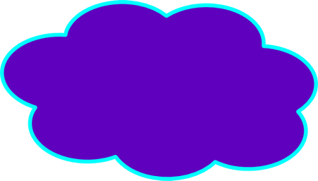 Purple Cloud PNG
