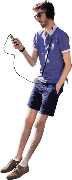 Guy Leaning Against Wall PNG