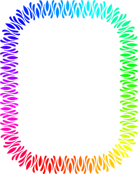 Colorful Flyer Borders PNG