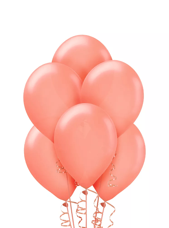 Rose Gold Balloons PNG