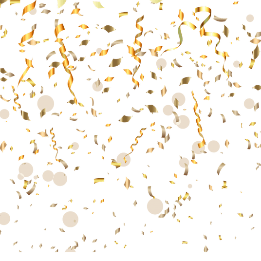 Gold Confetti PNG