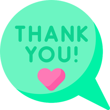 Thank You Speech Bubble PNG