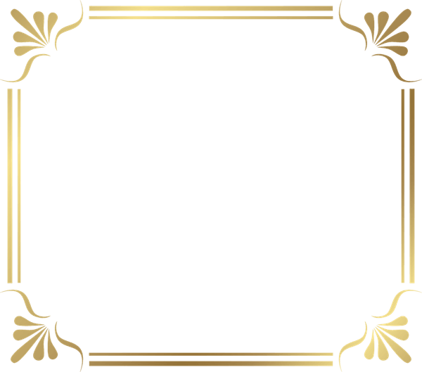 Square Gold Frame PNG