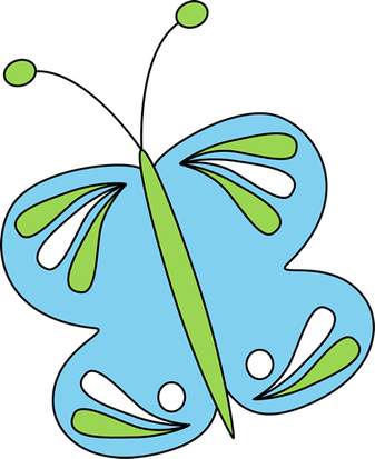 Butterfly Light Blue PNG