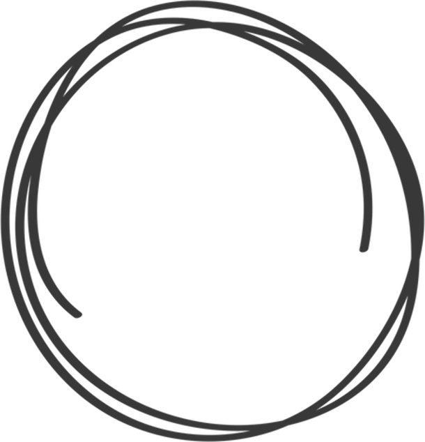 Hand Drawn Circle PNG