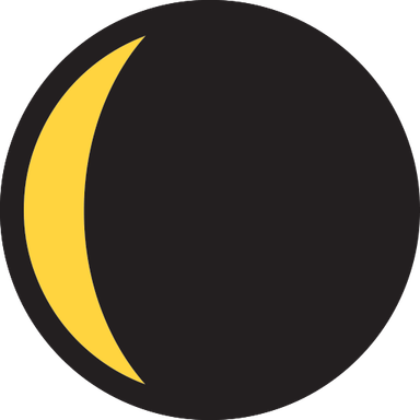 Waning Crescent Moon PNG