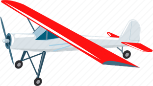 Airplane Red PNG